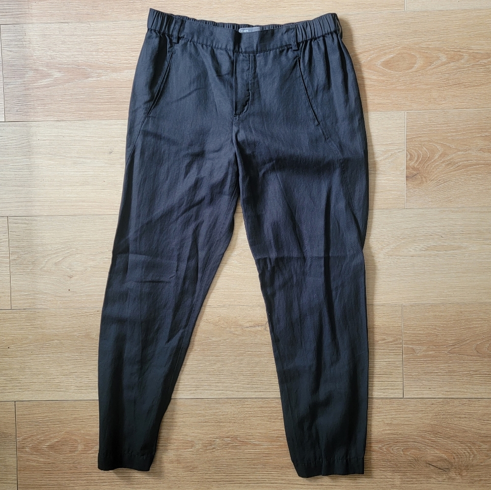 Vince Linen Slip-On Pants